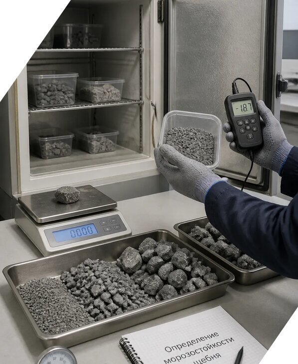 Определение морозостойкости щебня в Ростове от 3592 р. | ЭкспертизаРоссия