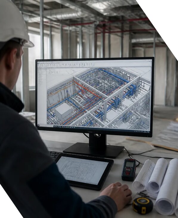 Создание BIM модели инженерных сетей для объектов в Ростове